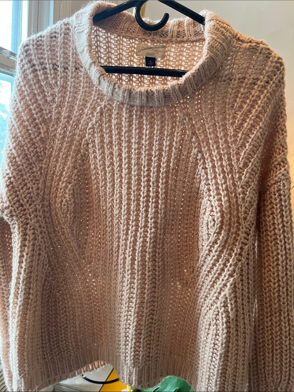 Universal Thread Women's Soft Beige Crewneck Sweater